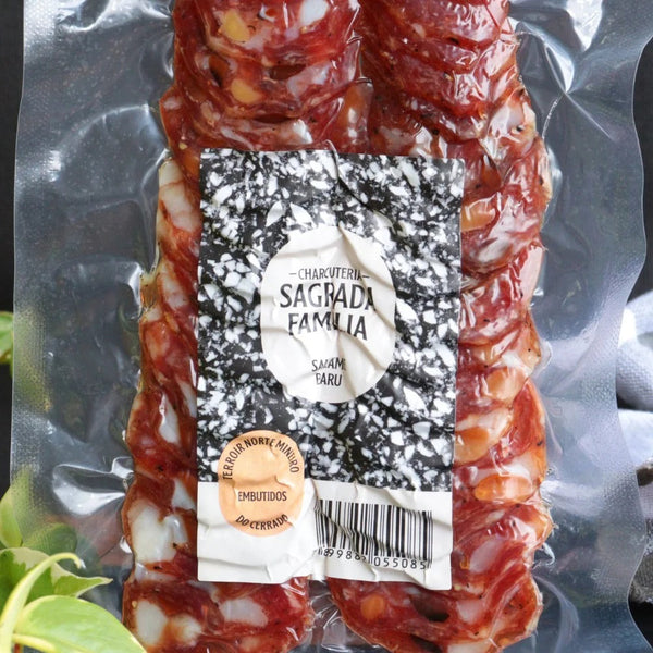 Salame Com Castanha De Barú Fatiado 100G - Sagrada Familia
